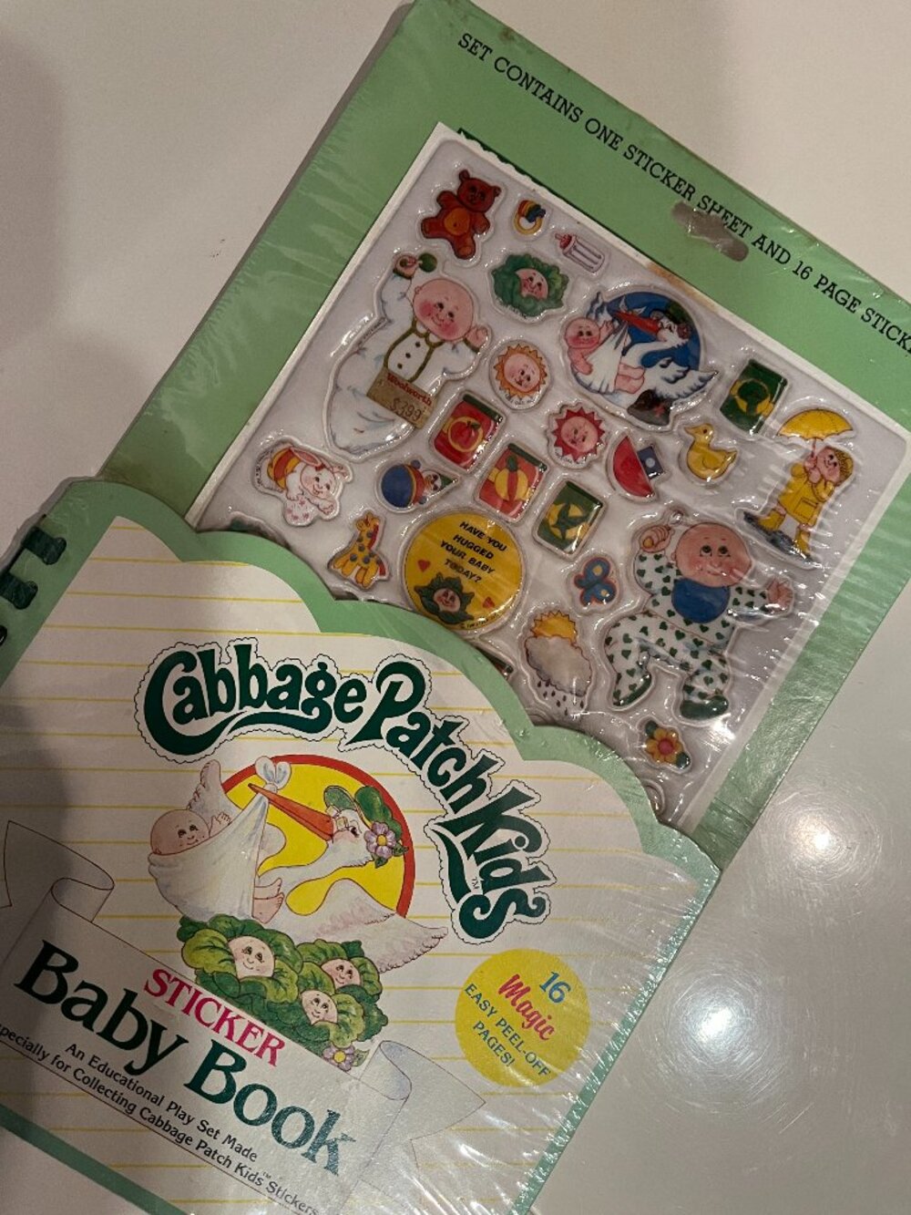 Vintage Cabbage Patch Kids Sticker Book Toy Set (1983 Sealed) (kids/toys)